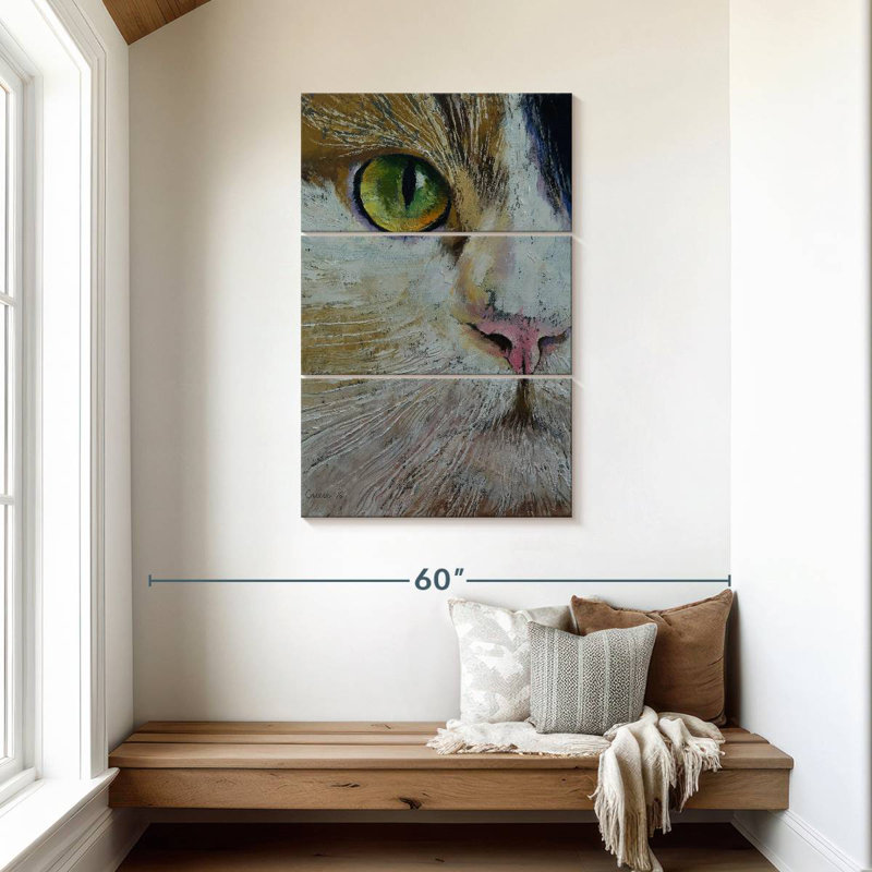 Brampt Calico Cat, 45" H x 28" W