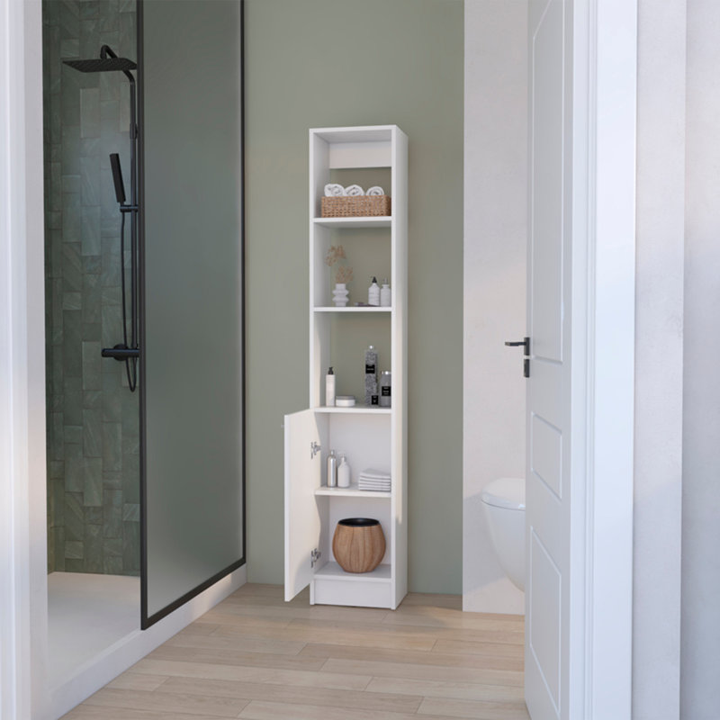 Linen Cabinet Marion, Bathroom, White, White