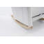 Chaise berçante Teddy en tissu avec repose-pieds réglable, ivoire-747966077
