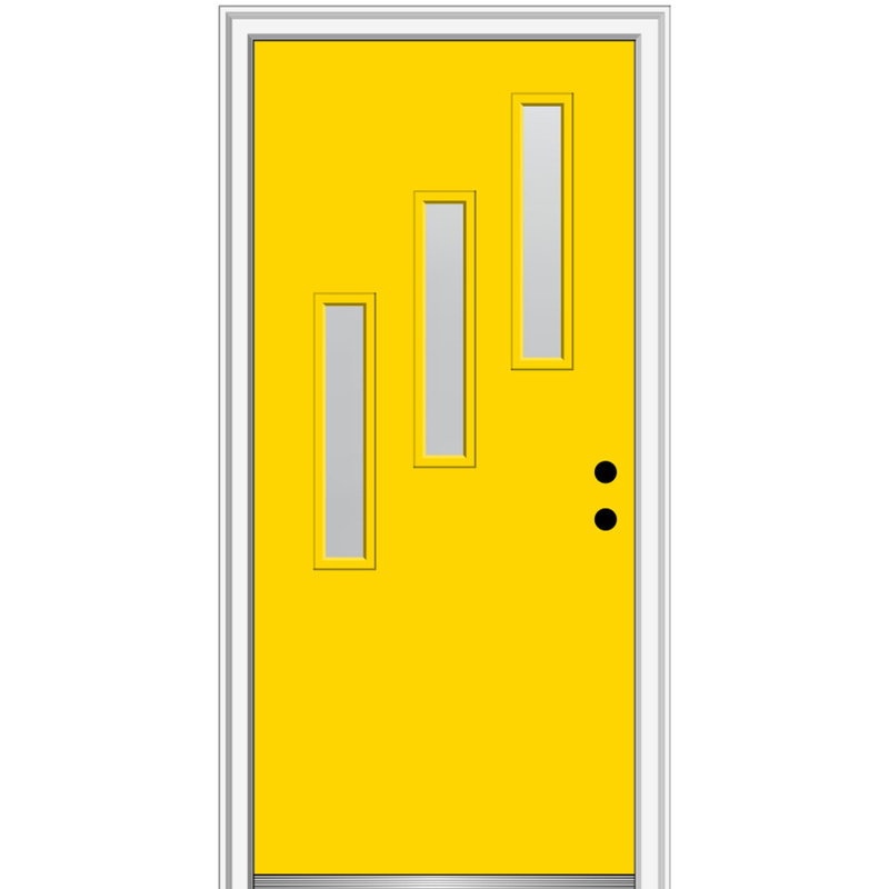 Porte d'entrée avant en fibre de verre Spotlight Spotlight, Ouverture vers la gauche, H 80 po x l 32 po x P 1,75 po