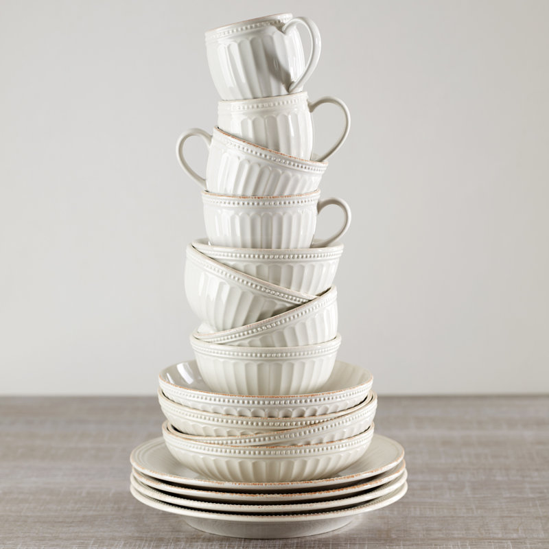 Service de table 12 pièces French Perle Groove