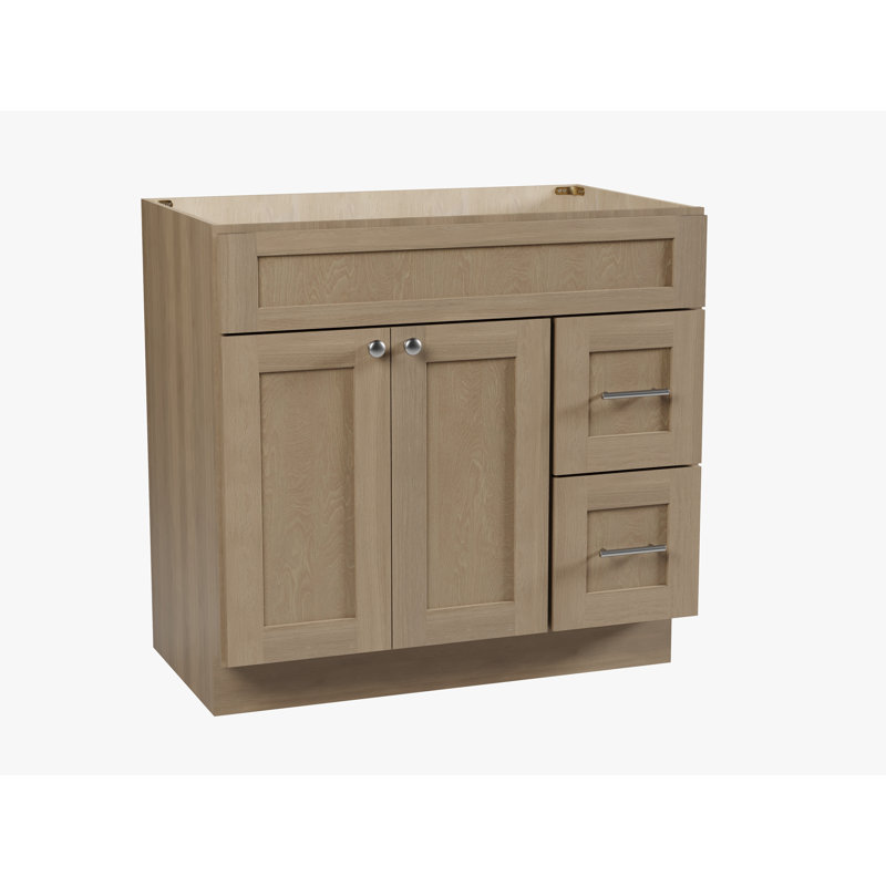 Meuble-lavabo de 36 po avec tiroir Disar, Satin