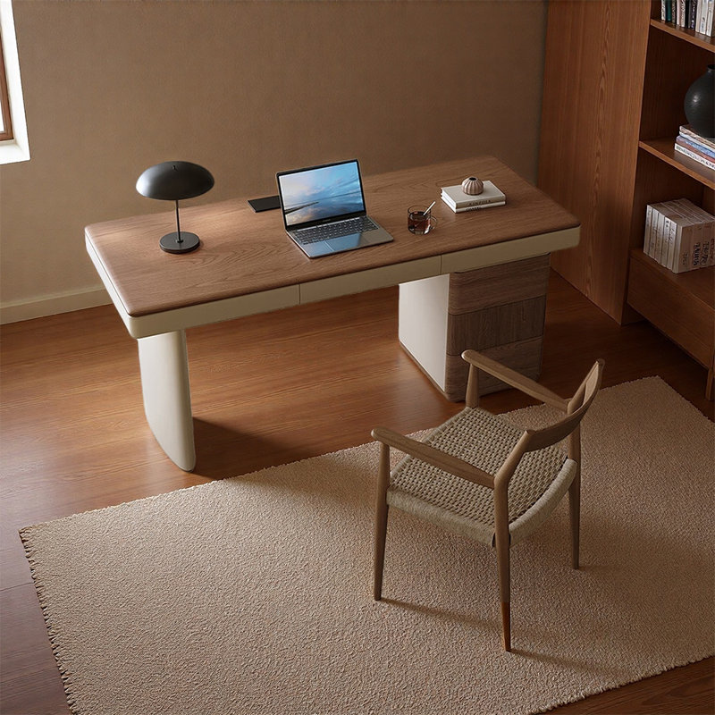 Bureau haut de gamme de style italien, H 29,53 po x l 70,87 po x P 27,56 po