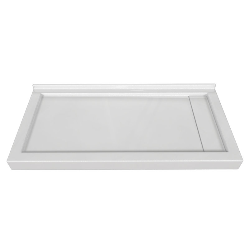 Signature 60'' W 30'' D Rectangular Triple Shower Base, Right