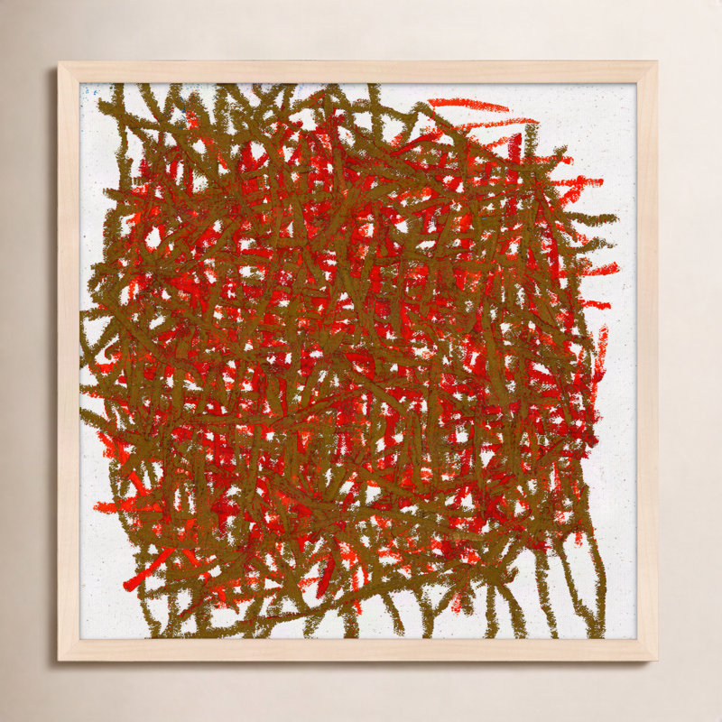 Thicket by Stephanie Dennis - Framed Wall Art, 16" H x 16" W  x 1.25" D, Maple