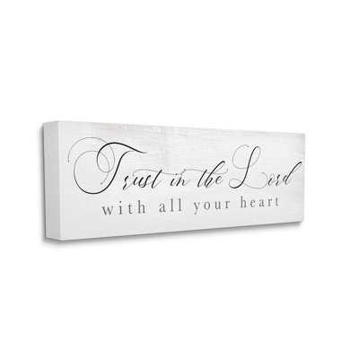 " Trust In The Lord Phrase Uplifting Rustic Sentiments " by Daphne Polselli