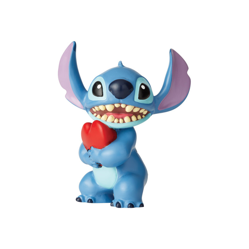 Disney Showcase Stitch with Heart Figurine 3.5in H