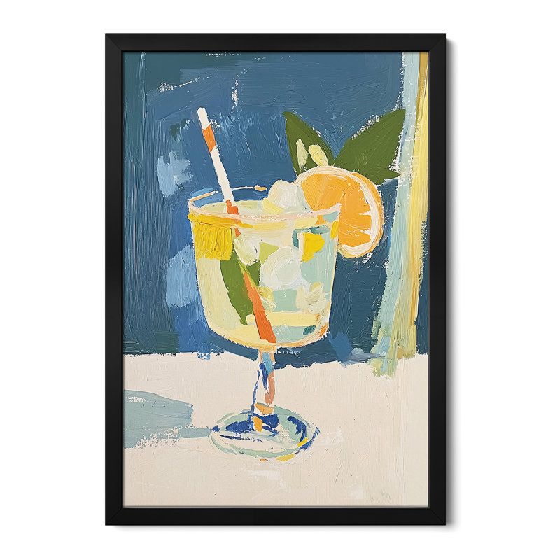 Été cocktail III - reproduction d'art murale - affiche de galerie, H 32 po x l 24 po