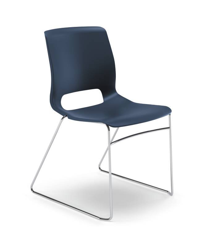 Motivate Armless High-Density Stackable Chair, Regatta