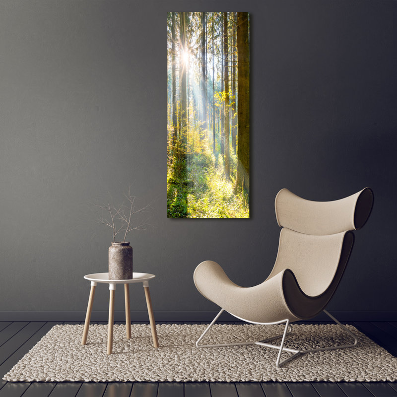 Sun In The Forest - Wrapped Canvas Print