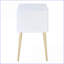 Blanc et blanc Table basse à 2 tiroirs Gold
