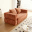 Canapé-lit avec coussin rectangulaire et coussins, fauteuil convertible, canapé de plancher et matelas de couchage, canapé-lit pliant en mousse à mémoire de forme pour chambre à coucher, orange
