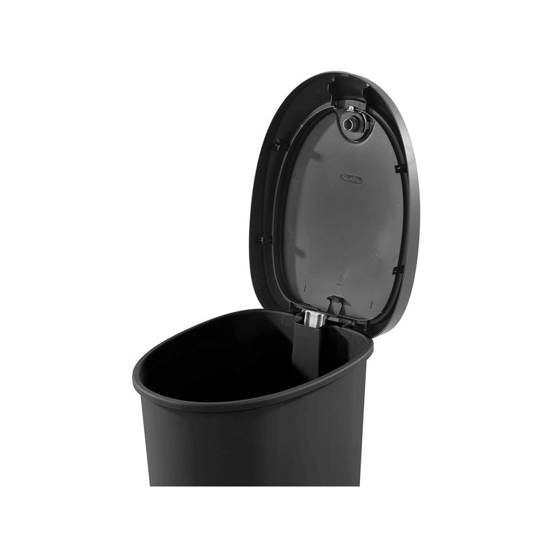 Sterilite 12.6 Gallon Locking Lid Step On Kitchen Wastebasket Trashcan