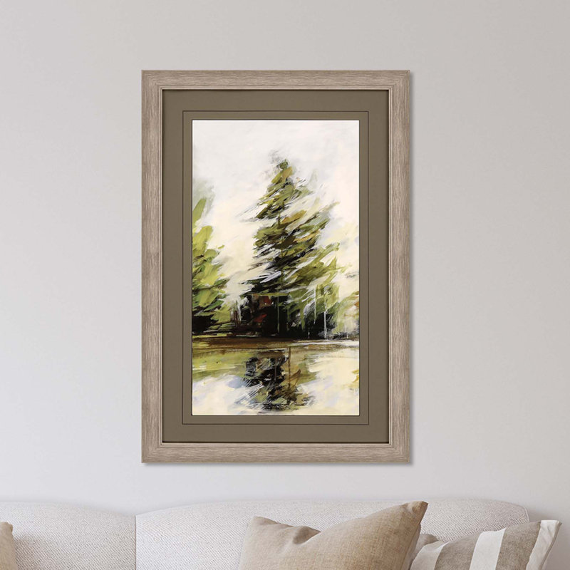 « feuilles d’un cadre de 2 », peinture sur papier