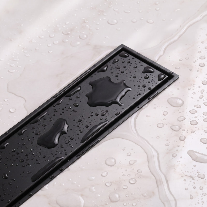 Drain de douche 12 ", Noir mat