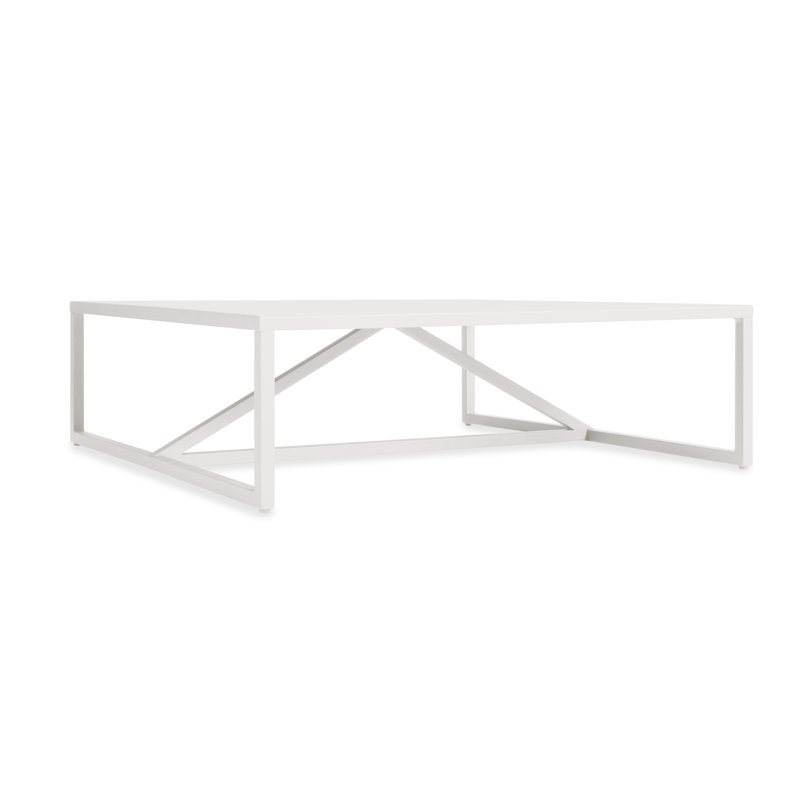 Strut Outdoor Coffee Table, Carbon, 14" H x 54" W x 20" D