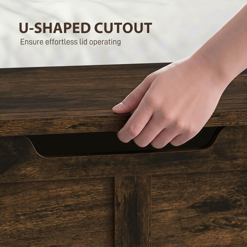 127L Home Storage Box, Rustic Brown