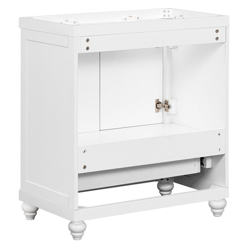 (Base seulement) Meuble-lavabo de 30 po sans lavabo, armoire avec portes et tiroir