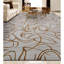 Tapis blanc et beige noué à la main de haute qualité-107160103