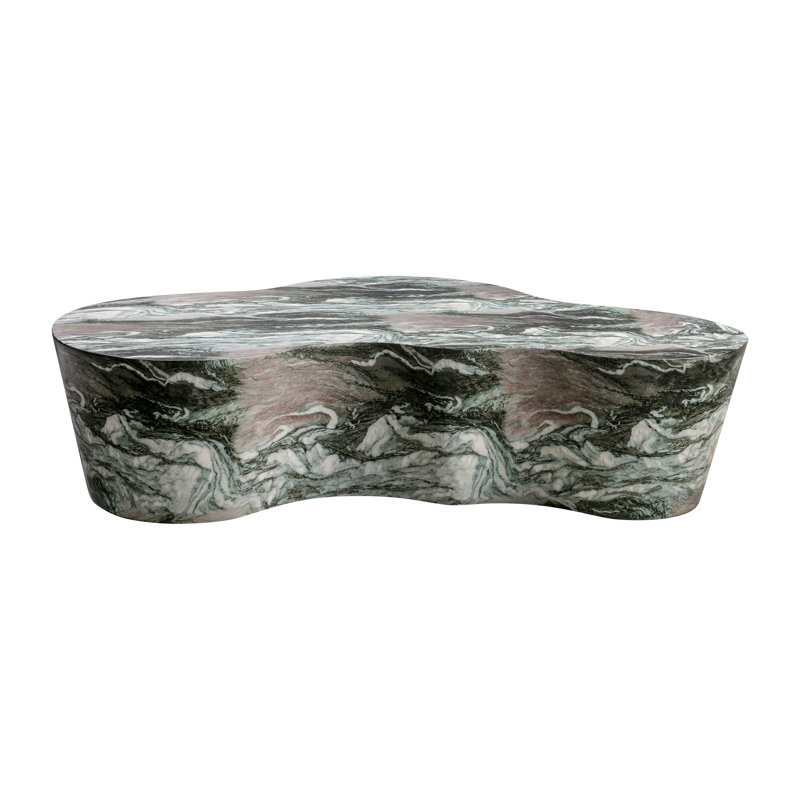 Table basse Solay Slab, Gris/Rosé