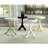 Round Pedestal Accent Table, White
