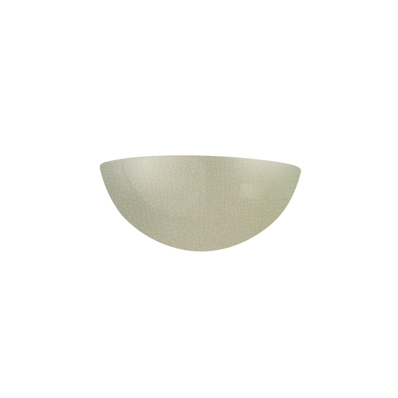 Maarten Ceramic Half Moon, Celadon Green Crackle
