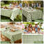 Nappe PEVA imperméable Buffalo Gingham avec envers en flanelle, repas intérieur et extérieur-131239451-131239452