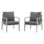 Méridienne en aluminium argenté avec coussins confortables pour l'extérieur et l'intérieur-2033898490