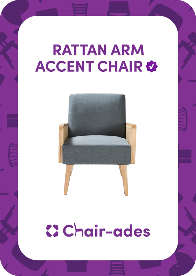 Rattan Arm Accent Chair, Chair-ades