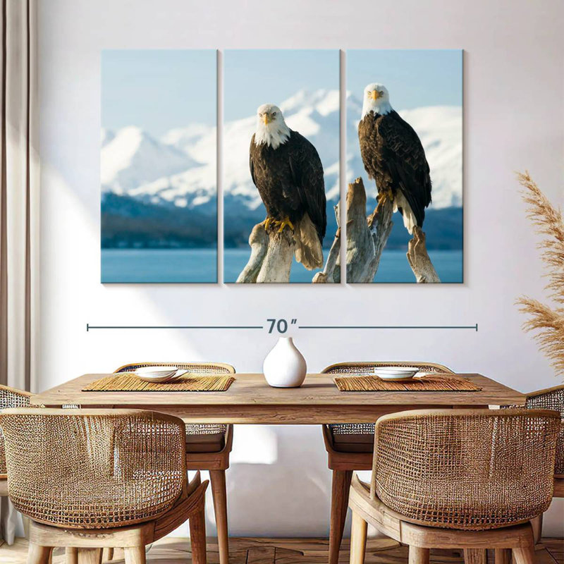 Bald Eagle Pair, 42" H x 65" W