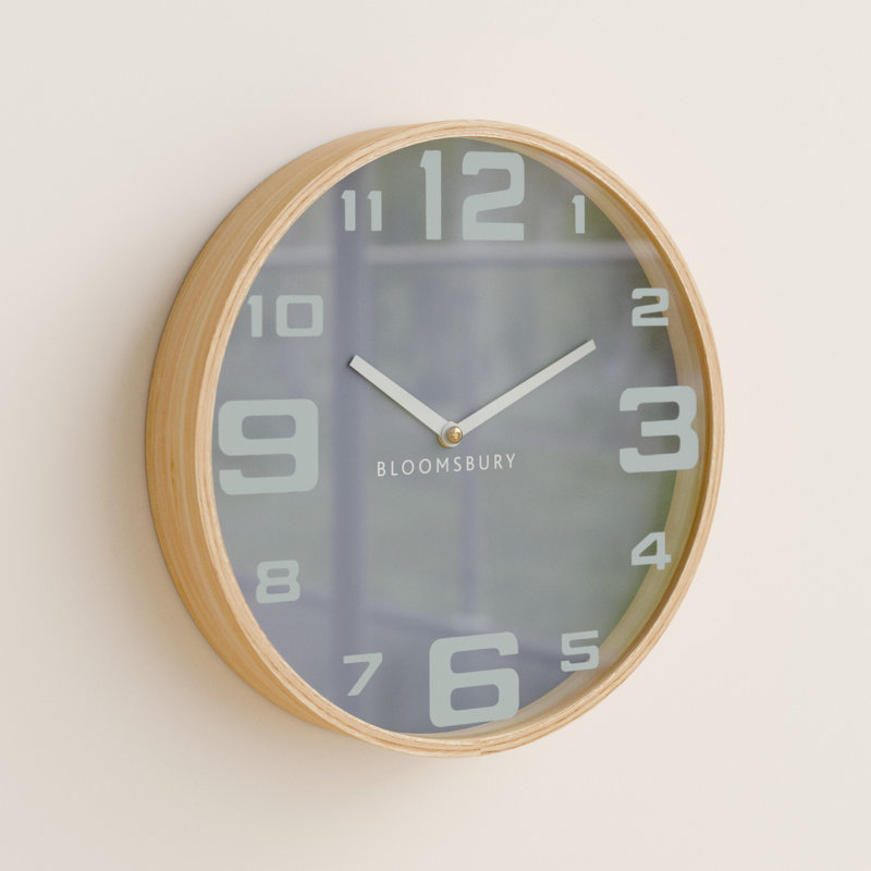 Athol Wood Wall Clock, Grey