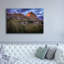 Toile épique Graffiti «Scotts Bluff At Sunset» par Rick Berk, 60 po x 40 po