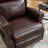 34.8"W Manual Recliner with Heat and 8-point Massage function, vintage design, with pockets-1767966239