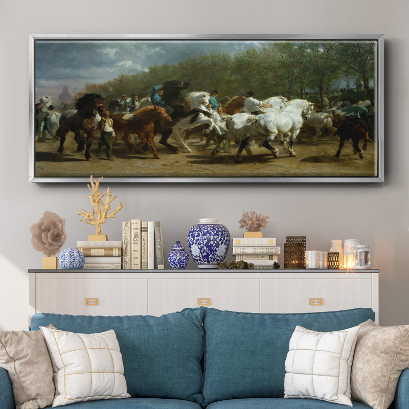The Horse Fair - Toile encadrée, H 8 po x l 20 po