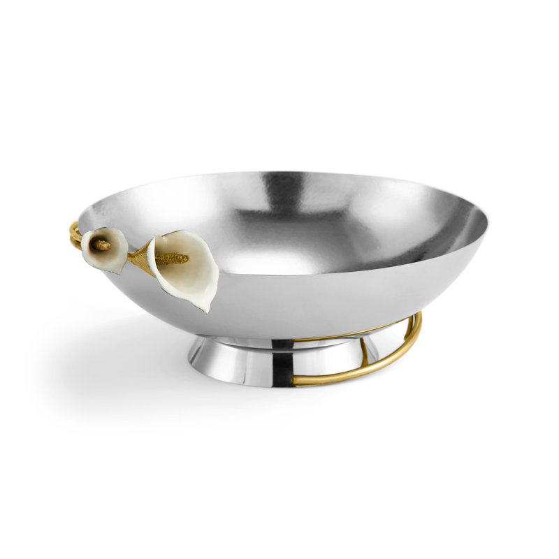 Calla Lily Bowl, 5" H x 10.5" W x 11.5" D