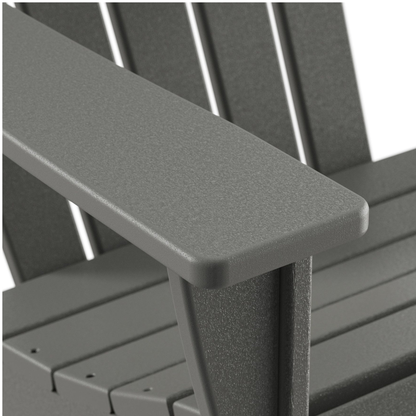 POLYWOOD® Nautical Adirondack Chair, Slate Gray