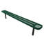 Banc encastré, gris texturé, perforé, 2,44 m, sans dossier-1392645797-1392645818