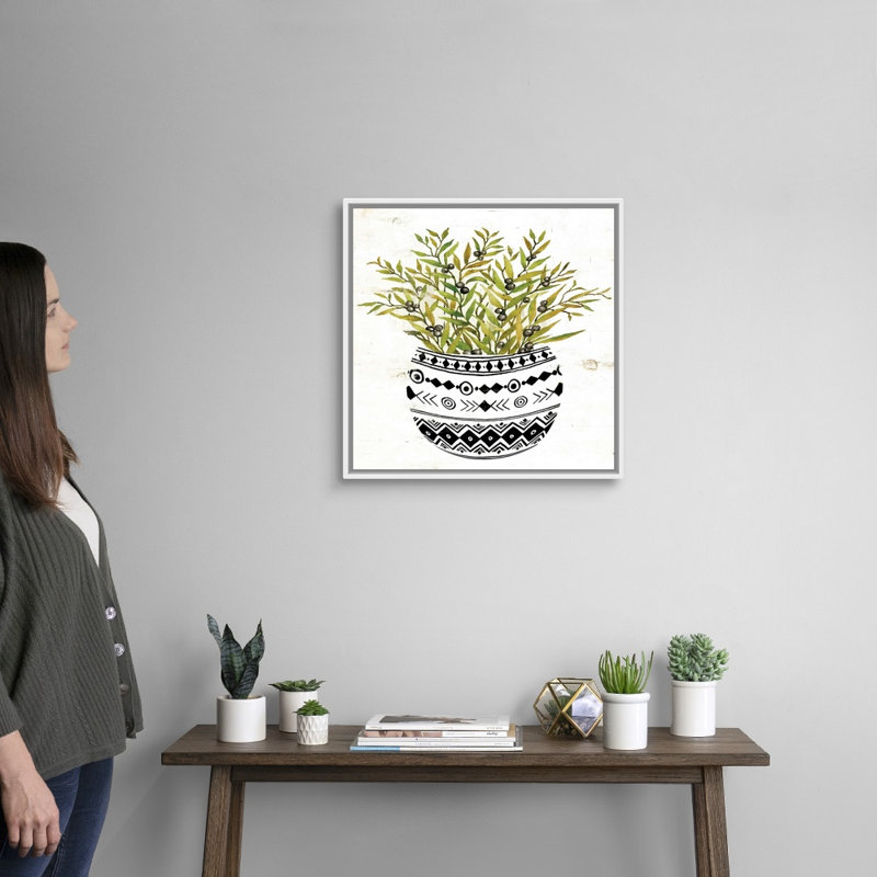 Art mural sur toile Mud, H 20 po x l 20 po x P 1,75 po, Toile avec cadre blanc