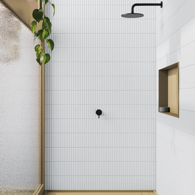 Carreau mural en porcelaine 12 po x 24 po x 9 mm en porcelaine Lingot espagnol (5 pièces, 10,76 pieds carrés)