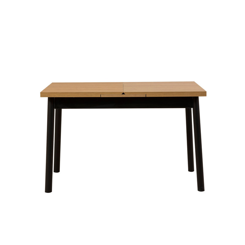 Table de salle à manger extensible, Marron clair