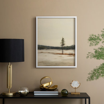 «Vintage Landscape XXII», reproduction encadrée - bois massif