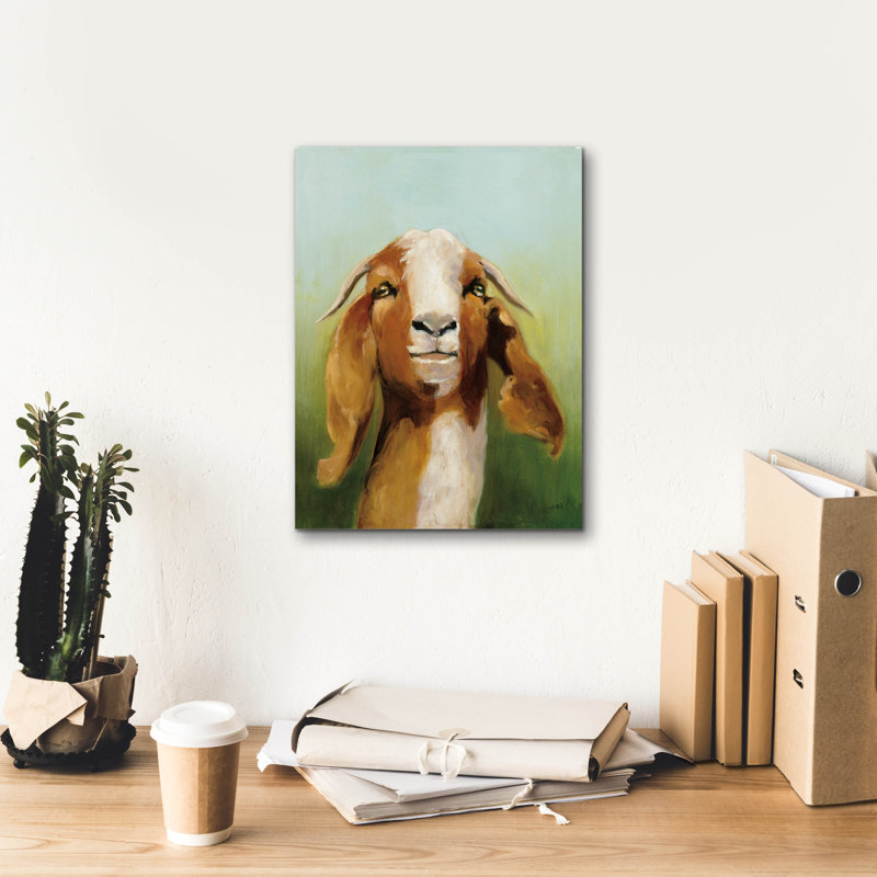 Art mural sur toile Epic Graffiti «Got Your Goat V2 C» par Julia Purinton, H 16 po x l 12 po x P 0,75 po