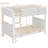 Kestrel Modern Twin Over Twin Upholstered Bunk Bed with Plush Sherpa Fabric, Padded Guardrails & Headboards-135724285