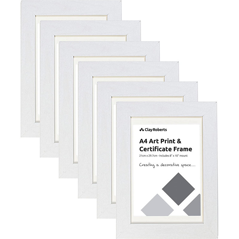 Single Picture Frame - Frames Included: 6, White