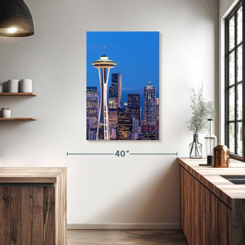 Seattle Observatory Tower, 39" H x 26" W