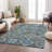Machine Washable Indoor/Outdoor Layton ACN2256 Panels Rug-1436069910