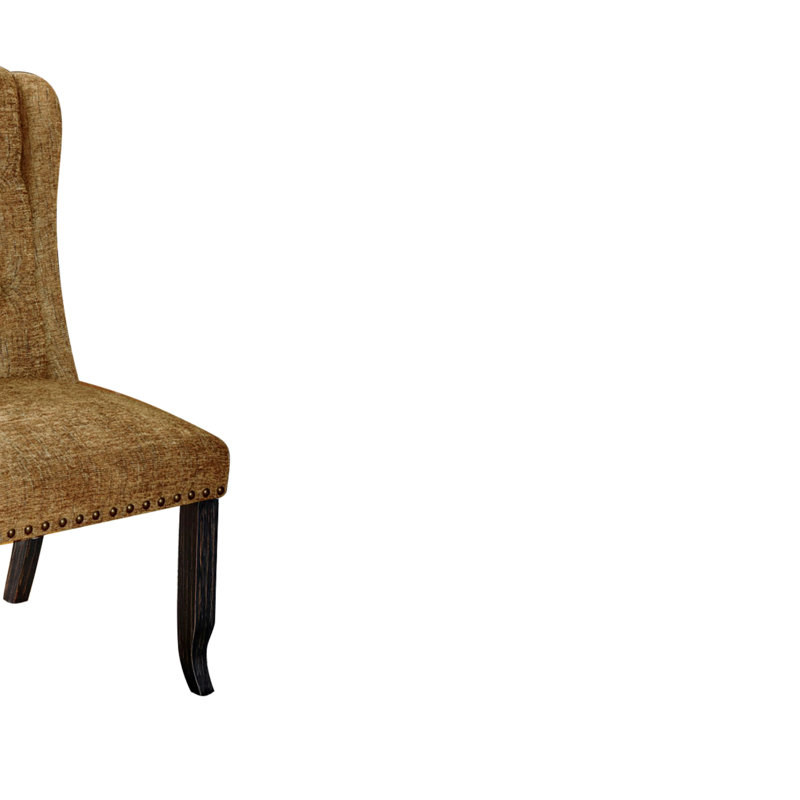 Chaise parsons rembourrée touffeté beige Karekin
