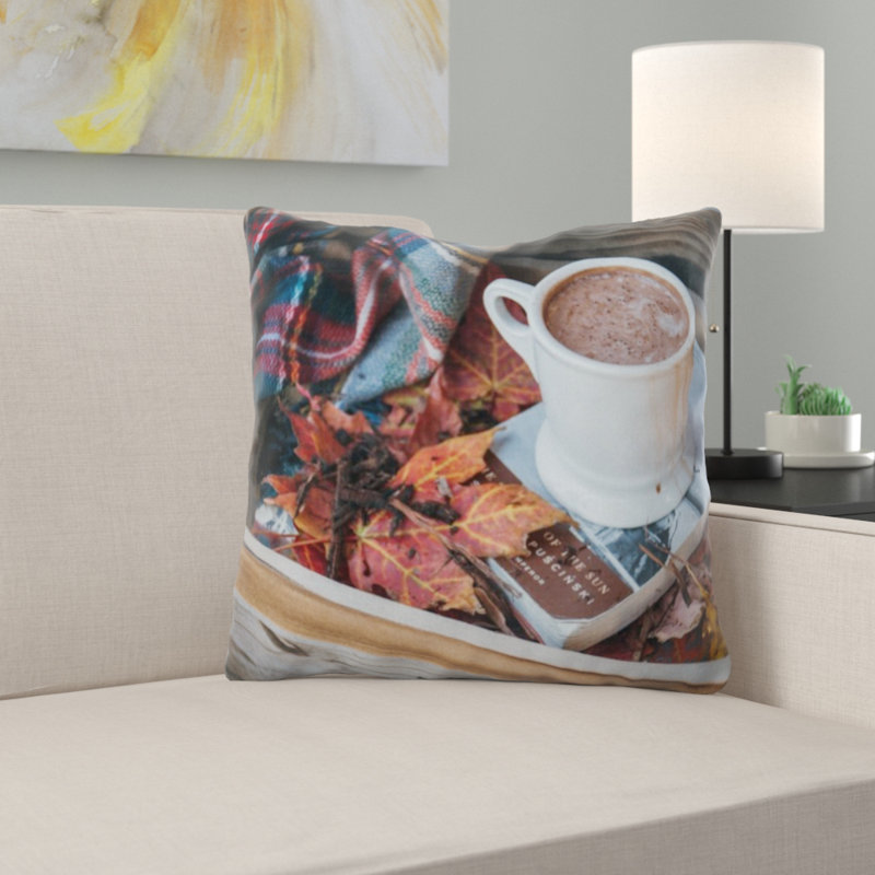 Coussin décoratif café