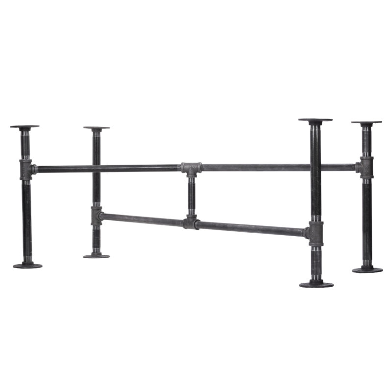 Ensemble de table basse en acier robuste noir
