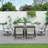 Imai 6 - Person 65.7 L Steel Teslin Outdoor Dining Set